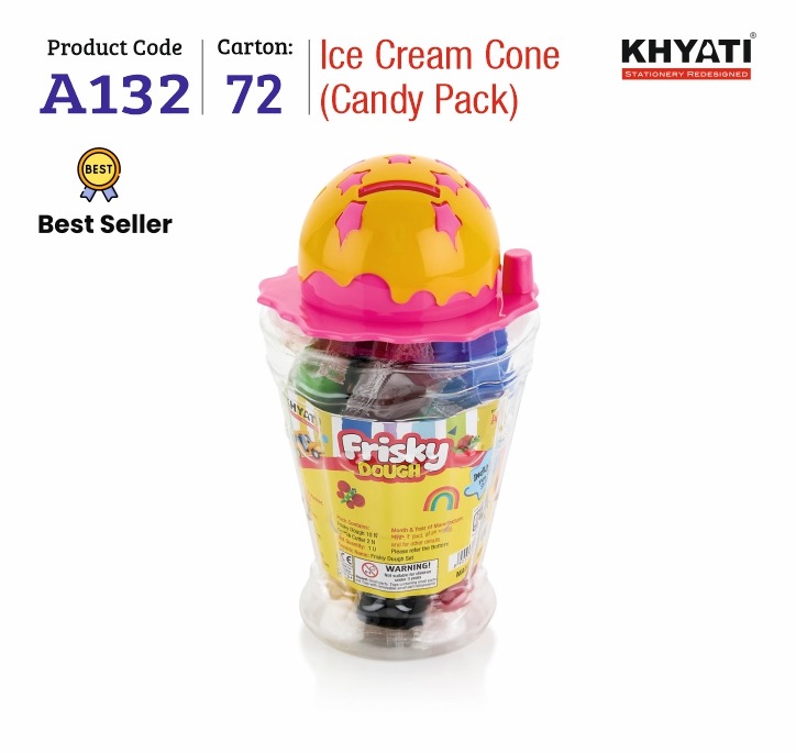 Khyati Modelling Dough Ice cream Cone A132 Rs:120/-