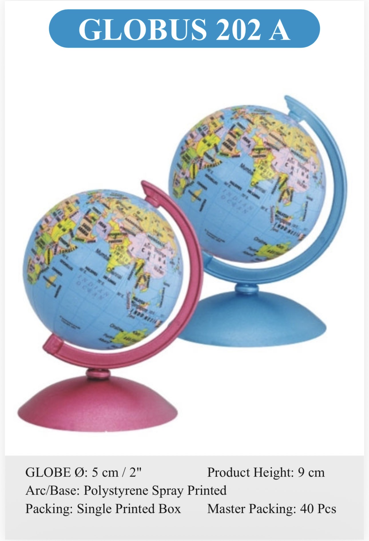 Globus Educational Globe 202 Rs:120/-