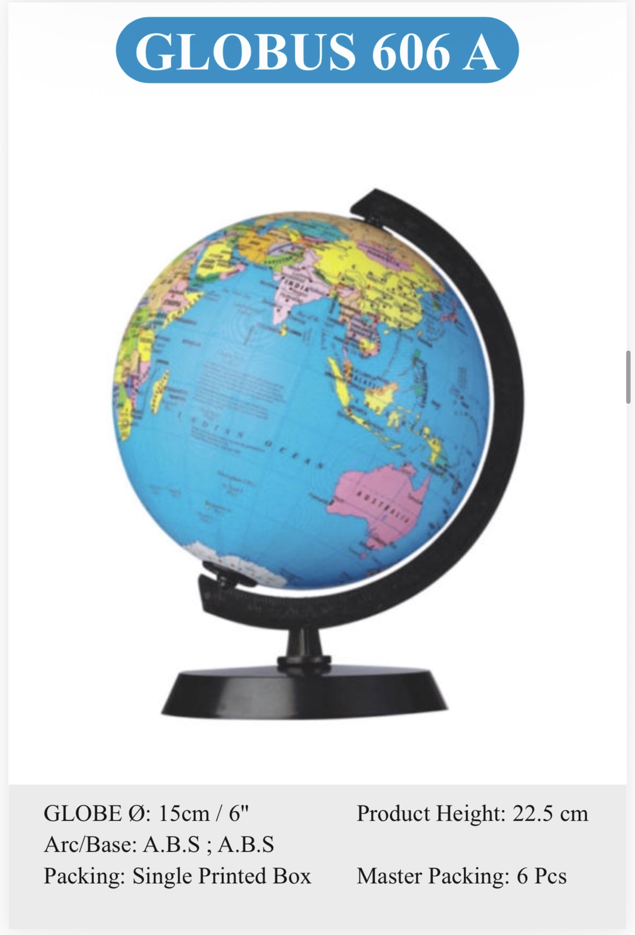 Globus Educational Globe 606 Rs:470/-