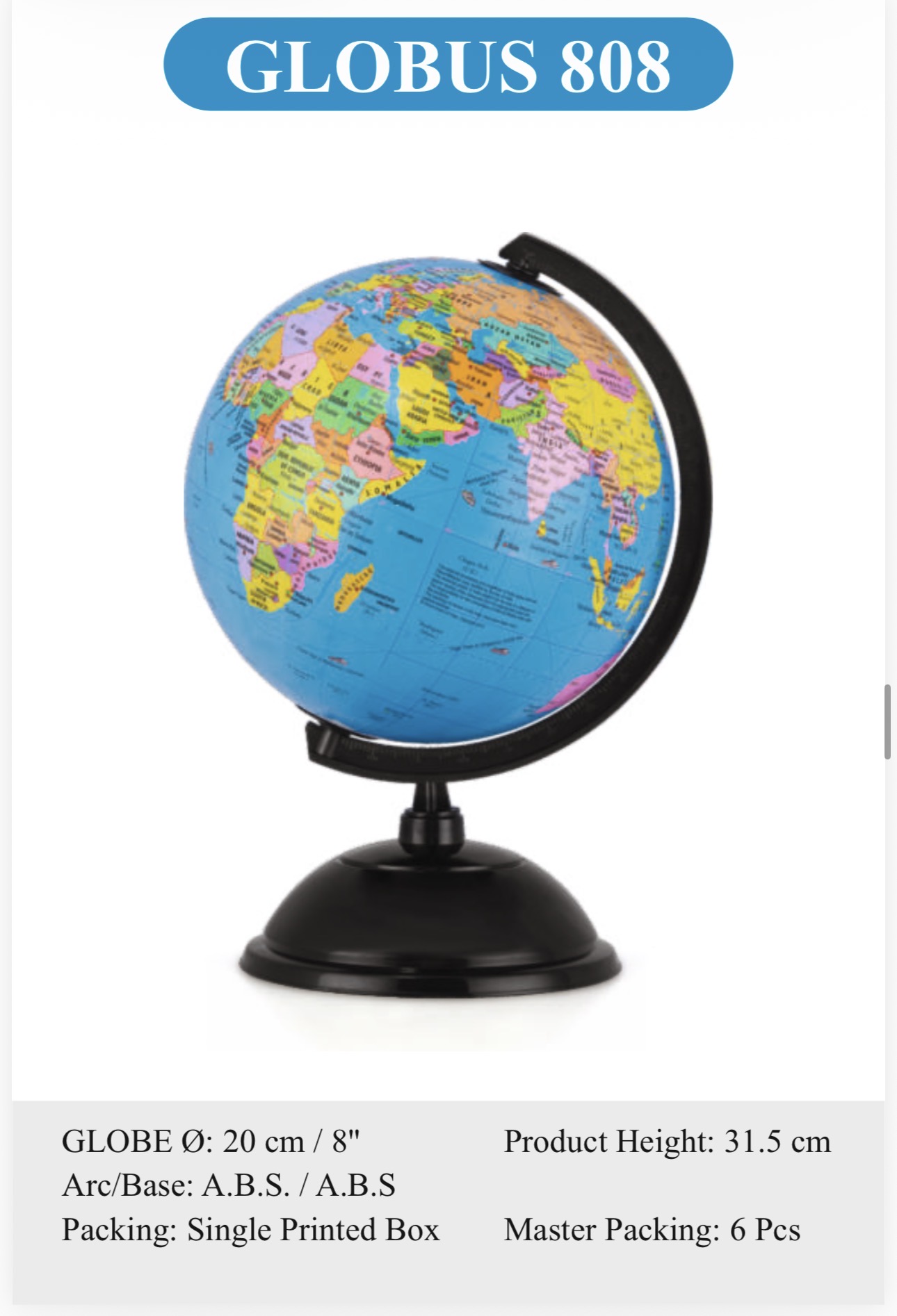Globus Educational Globe 808 Rs:520/-