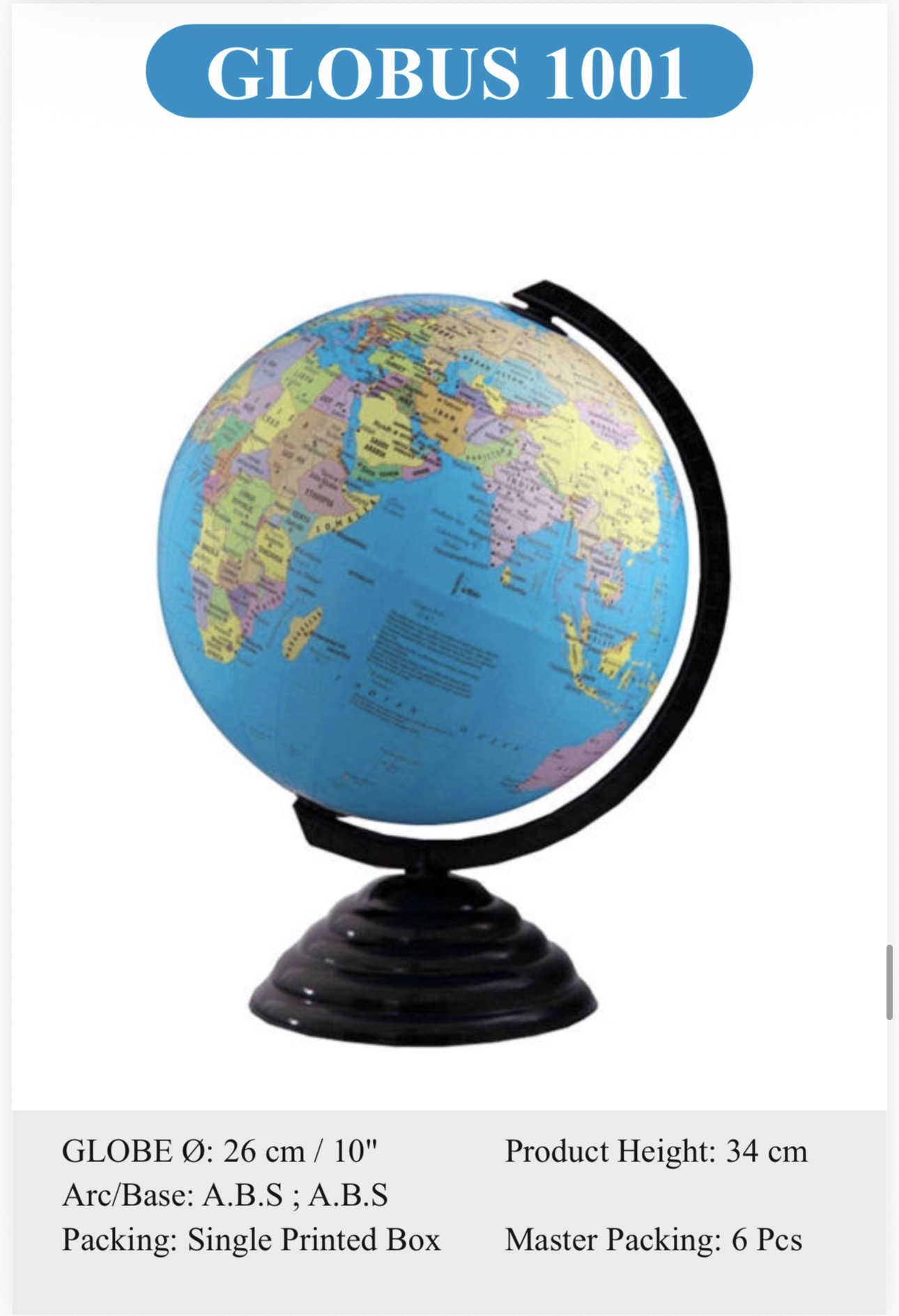 Globus Educational Globe 1001 Rs:840/-
