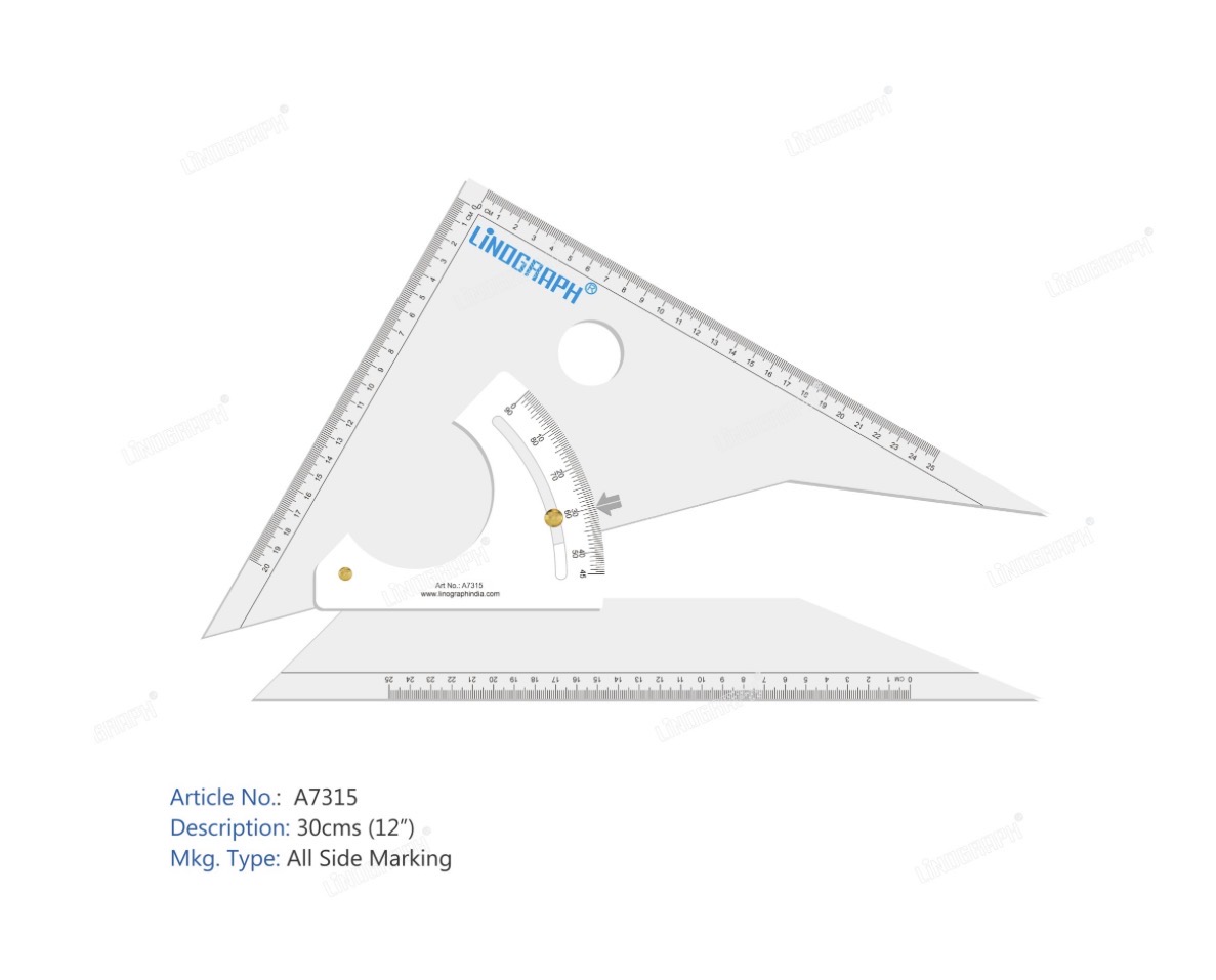 Linograph Adjustable Set Square A7315 30cm(12”) Rs:800/-