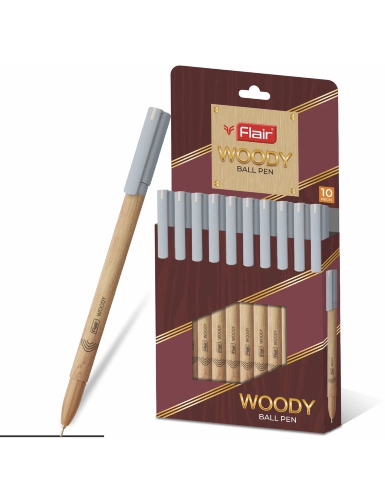 Flair Woody Ball pen Black 10Pc Rs:100/-