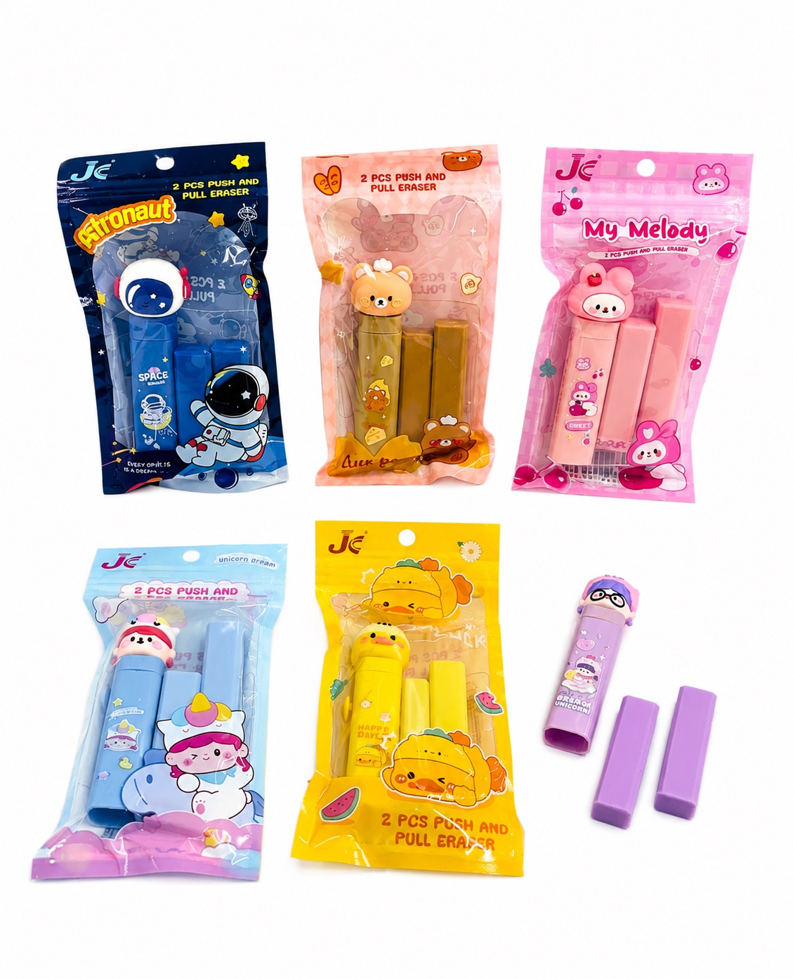 Jc Push Pull Eraser Rs:100/-
