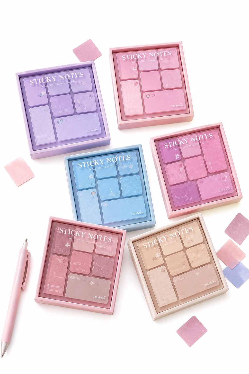 Fancy Sticky Note Makeup Set Rs:90/-