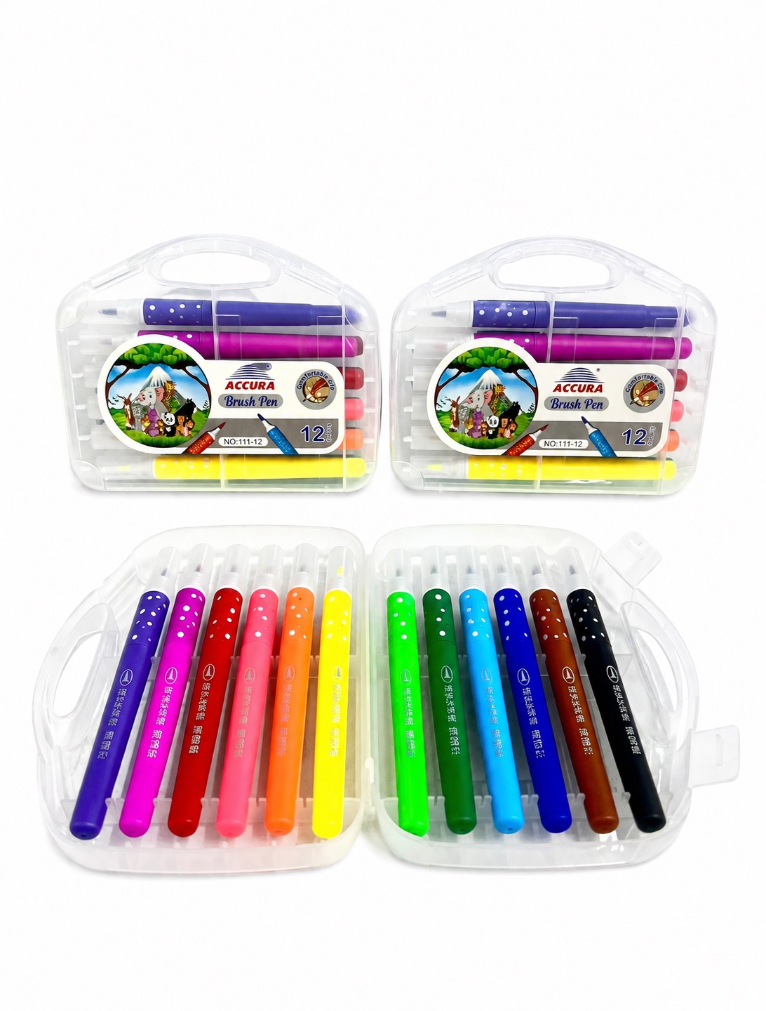 Accura Brush Pen 12 Rs:200/-