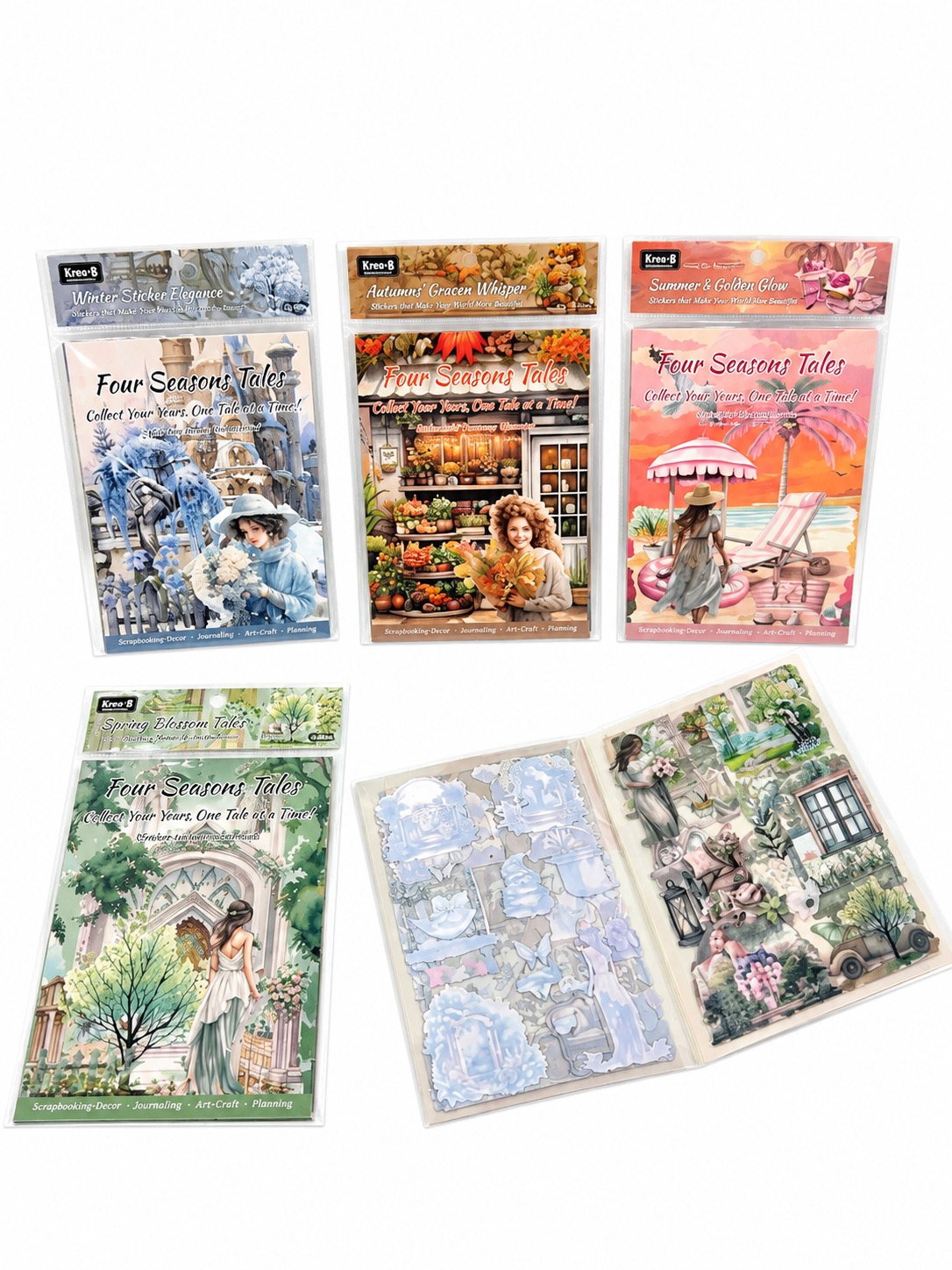 Kawaii Sticker Book Four Season Tales Rs:150/-